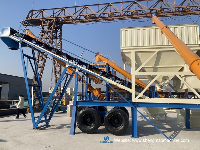 Mobile dry mix concrete batching plant to Honduras