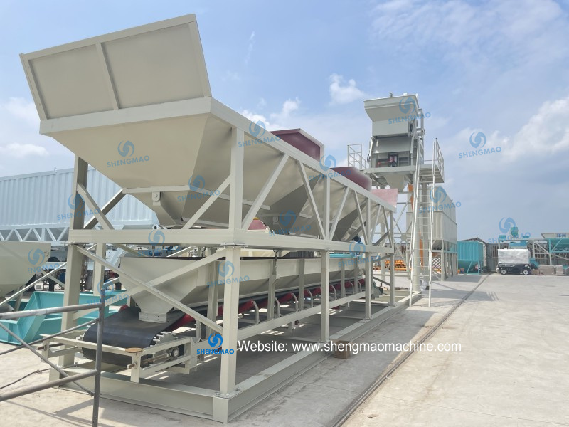 Foundation free concrete batching plant to Philippines