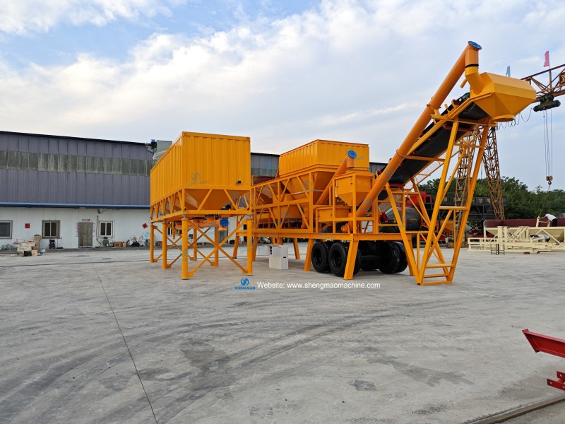 Mobile dry mix batching plant to Guyana