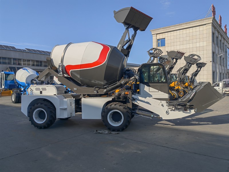 self loading concrete mixer