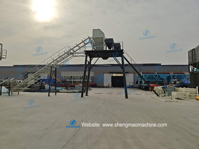 60m3/h dry mix concrete batching plant to Costa Rica