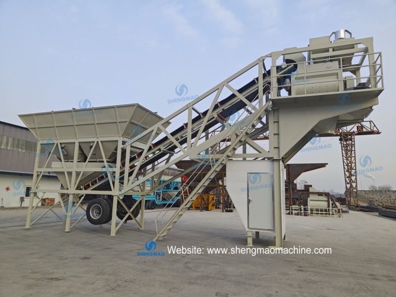 Mobile concrete mixing plant to Central America