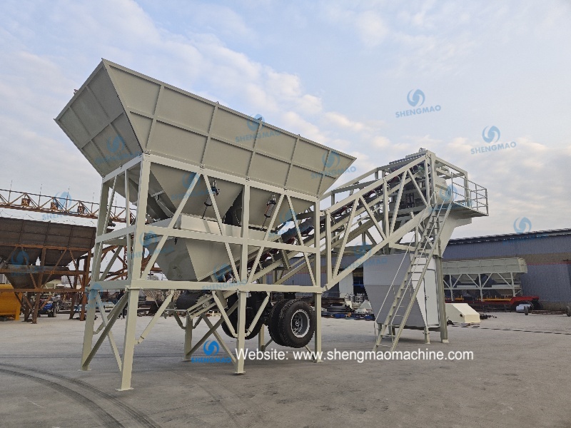 Mobile concrete mixing plant to Central America