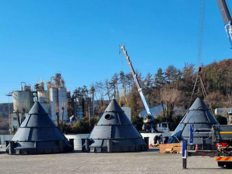 400T cement silos in South Korea