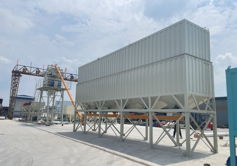 Foundation free concrete batching plant to Philippines