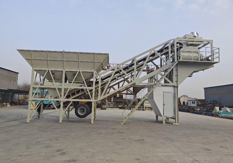 Mobile concrete mixing plant to Central America